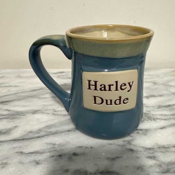 Harley Dude Blue and Cream Mug - Picture 2 of 9